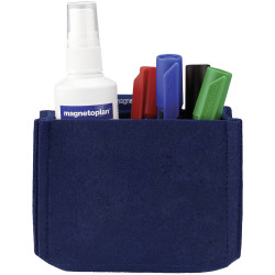 Magnetoplan 1227714 Magnetic pen holder medium blue 130x100x60mm