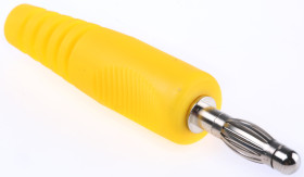 Adapter z wtykiem bananowym Męski typ Wtyk bananowy Żółty 16A Schutzinger rozmiar 4 mm