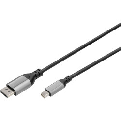 Digitus DB-340106-020-S Cable DisplayPort/Mini DisplayPort Aluminium 2m Black
