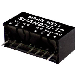 Mean Well SPAN02B-12 converter 167mA 2W 1 output -40 to &#x2B;90&#xB0;C 1500V izol&#xE1;ci&#xF3;
