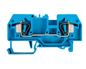 Złączka szynowa 2-przewodowa 6mm2 niebieska 282-904