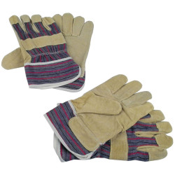 Br&#xFC;der Mannesmann M41702 Top Grain Hogskin Gloves Unisize 2 Pair