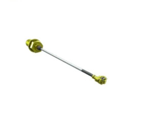 Kabel koncentryczny złącze A MHF1 złacze B SMA długość 100mm typ kabla RF Z zakończeniem