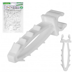 Uchwyt kablowy pojedynczy szybki montaż do kabli płaskich (8/12mm) APP-01/1 100szt.