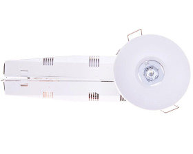 Oprawa awaryjna LED 1W 3h AXEP ECO IP20/20 1W (opt. otwarta) jednozadaniowa biała AXPO/1W/E/3/SE/X/WH