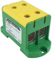 Złączka szynowa jednopolowa ZGX 2x95 mm2 żółto-zielona (Al-Cu) ENE-00362