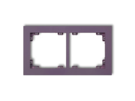 DECO Ramka 2 podwójna uniwersalna z tworzywa DECO Pastel Matt wrzosowy 50DR-2 KARLIK