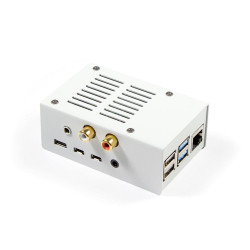 HiFiBerry DAC+ RCA/ADC Raspberry Pi 4 Steel Case - White [Discontinued]