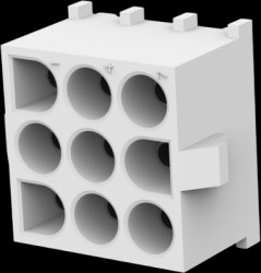 Pin header, 9 pole, pitch 6.35 mm, straight, natural, 350763-4