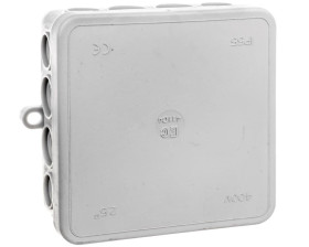 Puszka n/t szara 90x90x35 mm IP55 bezhalogenowa EC411C4