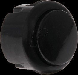 BUTTON-BLACK-MINI Mini Arcade Button with microswitch, Ø=33 mm, black
