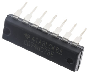 Układ przerzutnika CD74HC73E 14-pinowy, PDIP, Texas Instruments