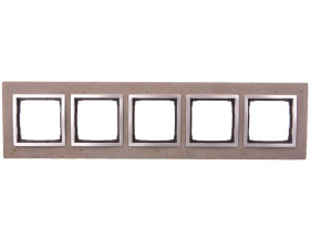 Simon 54 Nature Ramka pięciokrotna beton - BUTTI CEMENTI DRN5/92