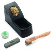 Cleaning kit, with WPB1 whetstone, WTB stainless steel brush, WDC dry cleaner, tip activator, Weller WDC + WPB1 + TIP ACTIVATOR
