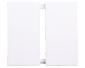 B.1 Klawisz 2-biegunowy świecznikowy śnieżnobiały tworzywo GLAS 16231909