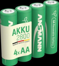 1322-0027 NiMh rechargeable battery, AA (Mignon), 2650 mAh, 4-pack