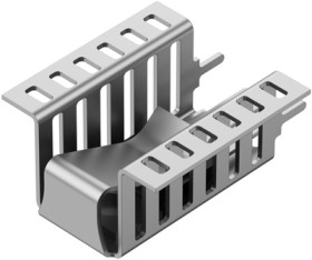 Clip-on heatsink, (L x W x H) 30 x 13 x 13 mm, 21.1 K/W, solderable surface, 10151016