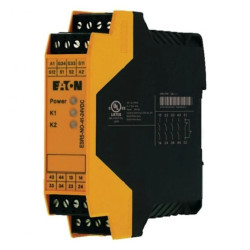 Przekaźnik bezpieczeństwa jednokanałowy ESR5, 4 ścieżki załączenia + 1 ścieżka sygnałowa, 24 V DC ESR5-NO-41-24VDC EP-401060