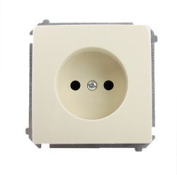 Gniazdo pojedyncze b/u beżowe BMG1.01/12 Kontakt-Simon Basic