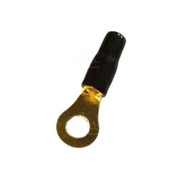 Konektor oczkowy M8 MRS złoty 8GA czarny /na kabel 10mm2