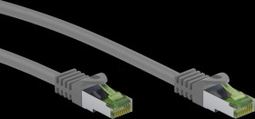 61121 patch cable Cat.8.1 S/FTP raw cable (PiMF), CU, gray, 15 m