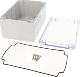 PC enclosure, (L x W x H) 180 x 119 x 89 mm, light gray (RAL 7035), IP66, 1554T2GYCL