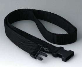 Belt strap, (L x W) 50 x 30 mm, black, B7110149