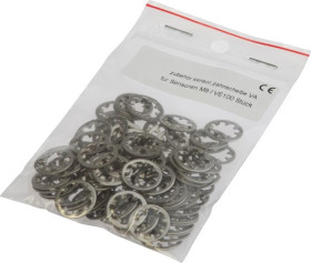 Akcesoria czujnika, Podkładka ząbkowana M8, Ø15mm 0, 8wysokość, 15x0,8mm, Stal nierdzewna, AY000147