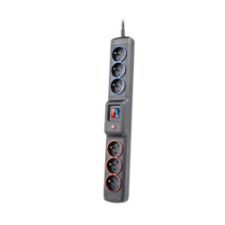 Filtr komp multi M6 DUAL 1,5m ARMAC czarna Listwa przepięć z wyłączn.