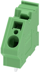 PCB terminal, 1 pole, pitch 7.5 mm, AWG 24-10, 32 A, spring-clamp connection, green, 1907542