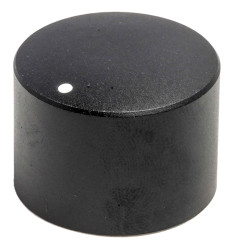 Pokrętło potencjometru oś: 6mm średnica: 24.8mm Wielowypustowe Aluminium Czarny RS PRO