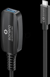 S-XU3020-050 USB 3.0, active extension, C/A, black, 5 m