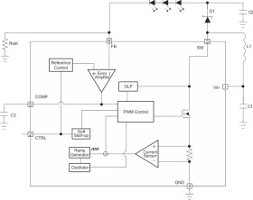 Automotive high brightness White LED driver