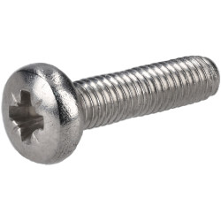 R-TECH 337090 Pozi Pan Head A2 Stainless Steel Screws M3 12mm - Pack Of 100