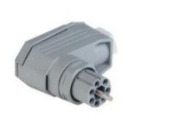 Gniazdo kablowe kątowe odciążone za pomocą klatki zaciskowej i śruby radełkowanej N6R FF R