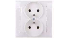 Impresja Gniazdo Podwójne Z/U Ecru Gp-2Yz/27