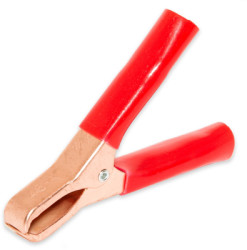 Battery clip, 50 A, 74 mm, red, BU-46A-2