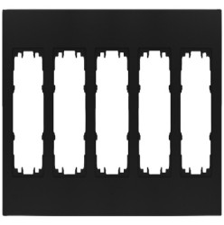 Mocowanie elektroinstalacyjne, kolor Czarny, 5-krotna, Siemens