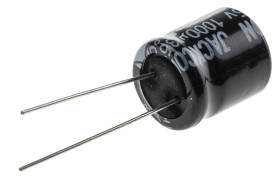 Kondensator 1000μF 35V dc Radialny, Otwór przelotowy RS PRO roztaw: 5mm 13 (Dia.) x 16mm