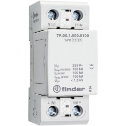 Finder 7P.03.8.255.Z012 Surge arrester type 1&#x2B;2 20 kA for 40 mm busbar