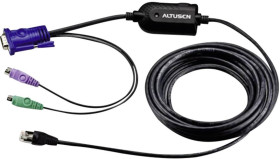 adapter KVM ATEN KA7920-AX KA7920-AX VGA, PS/2, RJ45, 4.50 m