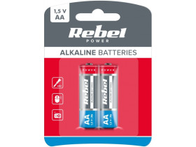 Baterie alkaliczne REBEL LR6 2szt/bl.