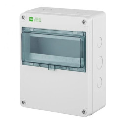 Rozdzielnica hermetyczna HERMETICA RN 1x10 400V AC 1000V DC PE+N dymny IP65 2205-01