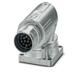 Złącze wielostykowe przemysłowe 17-pinowe M17 Montaż przedni Gniazdo Phoenix Contact