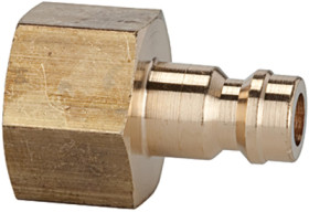 Nipple, L 26 mm, 35 bar, brass, for jacks, 107153