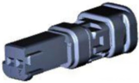 Socket, unequipped, 2 pole, straight, 1 row, blue, 2141467-3