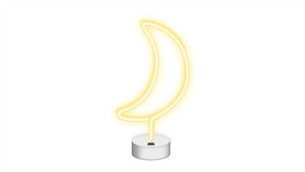 Neon Na Podstawce Led Księżyc Biały Nne06 Neolia