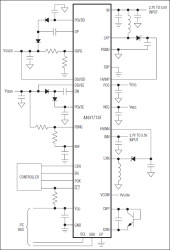 Multi-Output DC-DC Power Supply with VCOM Amplifier and Temperature Sensor for E-Paper Applications