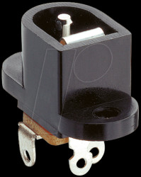 10454 Panel-mounted coupler, fix. flange, break contact pin Ø 1.9 mm