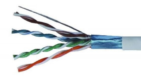 FTP4x2x0,5 przewód komputerowy skrętka DRUT ekran kategoria 6e